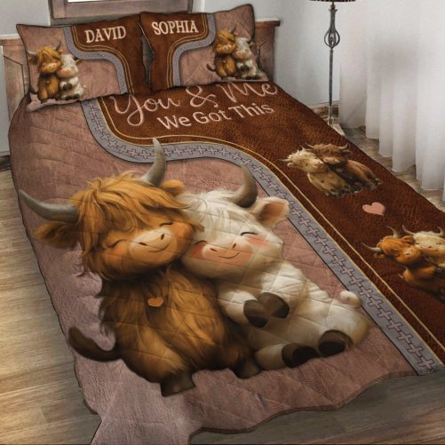 You And Me We Got This Personalized Quilt Set
