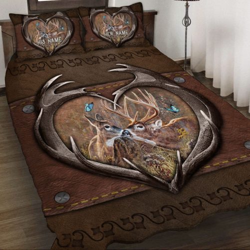 You & Me We Got This Personalized Couple Hunting Quilt Set