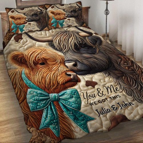 You & Me We Got This Personalized Quilt Set