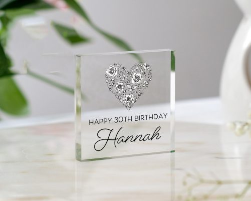 30th Birthday Gift Personalised Birthday Gift Birthday Gift for Her Birthday Plaque Gift for Daughter Gift for Sister