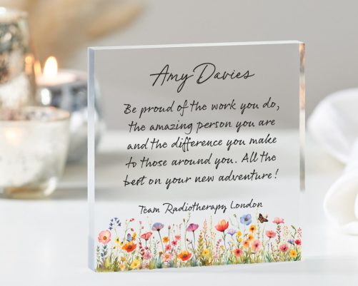 Be Proud of the Work You Do, Leaving Gift, Thank You Gift, New Job Gift, Coworker Gift, Employee Gift, Christmas, Secret Santa,Acrylic Block