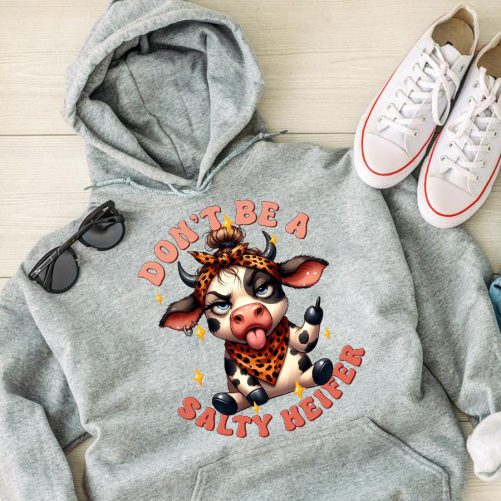 Funny Hoodie Don't Be A Salty Heifer   Funny Gift  4