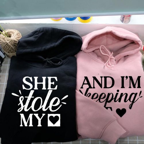 Matching Couple Hoodie She Stole My Heart And I'm Keeping It  1