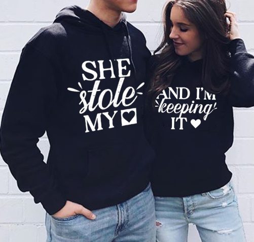 Matching Couple Hoodie She Stole My Heart And I'm Keeping It  3