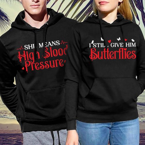 Matching Couple I Still Give Him Butterflies   Gift For Couple  2