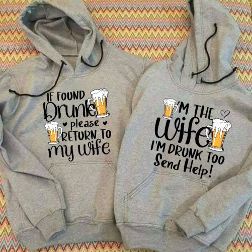Matching Couple If Found Drunk Please Return To My Wife   Gift For Couple  1