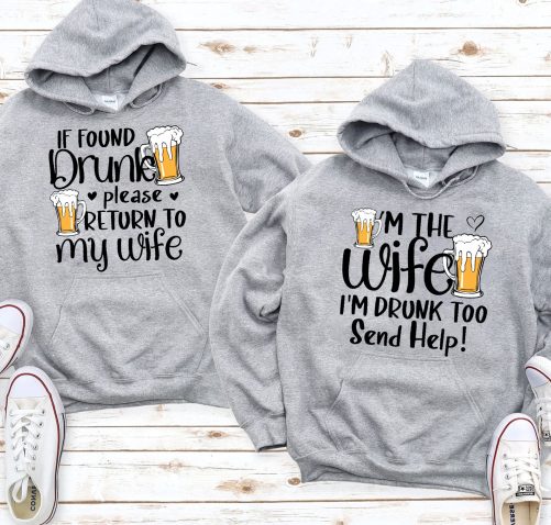 Matching Couple If Found Drunk Please Return To My Wife   Gift For Couple  2