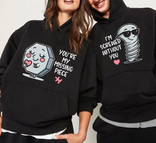 Matching Couple I'm Screwed Without You You're My Missing Piece   Gift For Couple  1