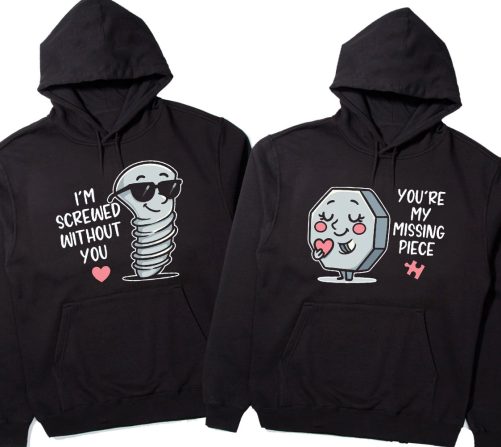 Matching Couple I'm Screwed Without You You're My Missing Piece   Gift For Couple  3