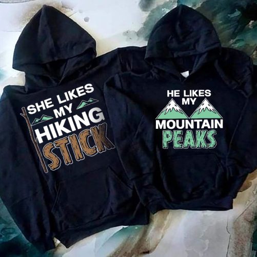 Matching Couple She Like My Hiking Stick   Gift For Couple  1