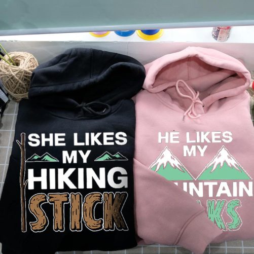 Matching Couple She Like My Hiking Stick   Gift For Couple  2