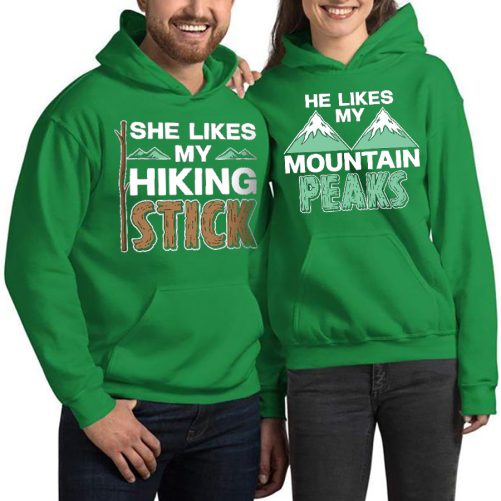 Matching Couple She Like My Hiking Stick   Gift For Couple  4
