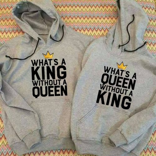 Matching Couple What's A King Without A Queen   Gift For Couple  1