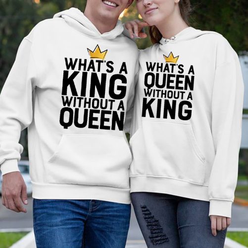 Matching Couple What's A King Without A Queen   Gift For Couple  2