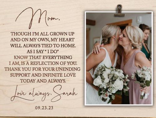 Personalized Mother Of The Bride Canvas
