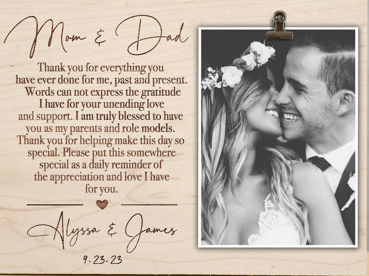 Parents Wedding Canvas