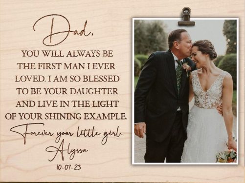 Personalized Father Of The Bride Canvas
