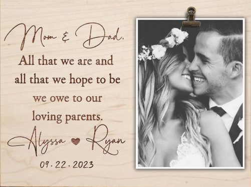 Personalized Parents Wedding Canvas