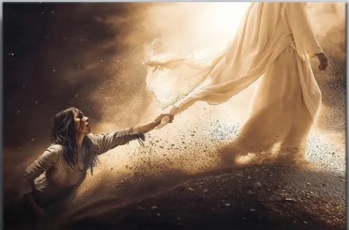 Woman Touches Jesus Canvas