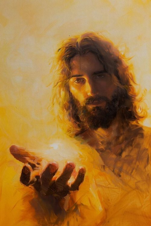 Christian Canvas Hand Of Jesus