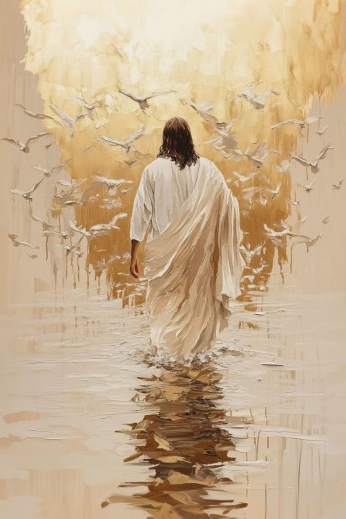 Jesus Walking On Water Canvas