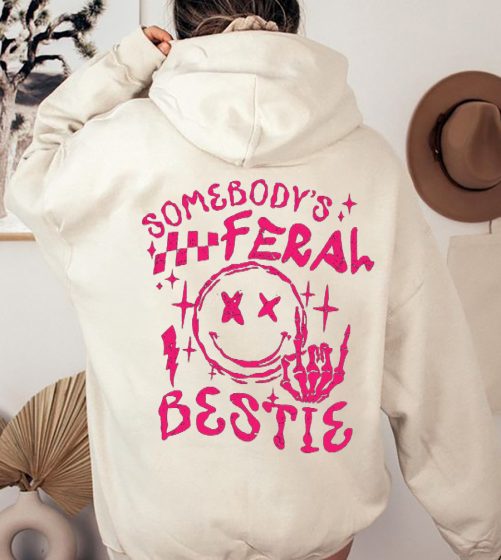 Best Friend Hoodie Somebody's Ferah Bestie Gift For Best Friend 3