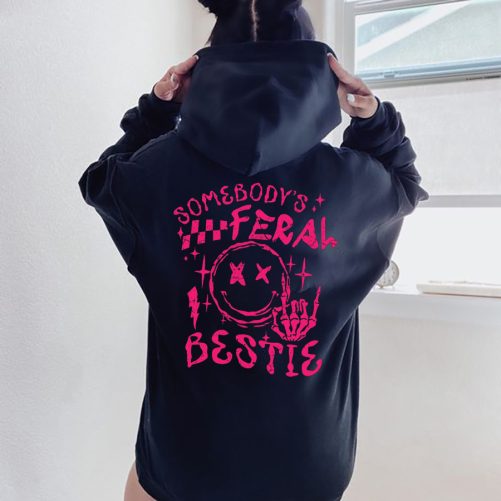 Best Friend Hoodie Somebody's Ferah Bestie Gift For Best Friend 5