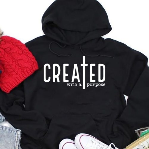 Christian Hoodie Created With A Purpose Gift For Christian 4
