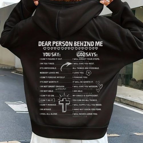 Christian Hoodie Dear Person Behind Me Gift For Christian 1