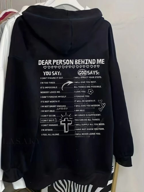 Christian Hoodie Dear Person Behind Me Gift For Christian 2