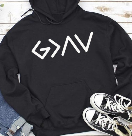 Christian Hoodie God Is Greater Christian Faith Gift For Christian 1