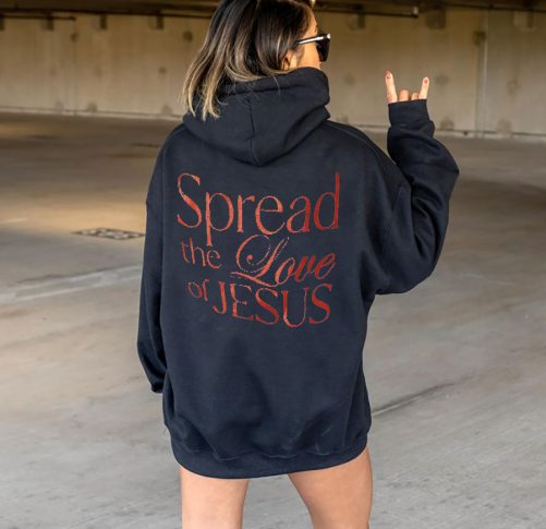 Christian Hoodie Spread The Love Of Jesus Gift For Christian 5