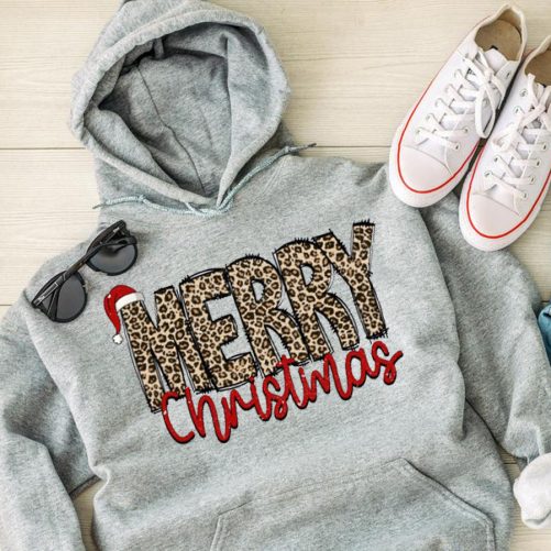 Christmas Hoodie Merry Christmas Leopard Pattern Christmas Gift 3