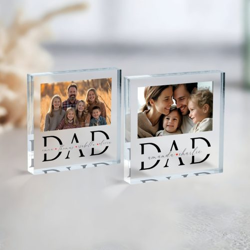Father's Day Gift, Personalized Father's Day Gift, Photo Plaque Gift from Daughter, Acrylic Photo Plaque, Gift for Dad, Gift for Father