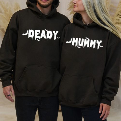 Halloween Couple Hoodie Mummy And Deardy   Halloween Gift For Couple  2