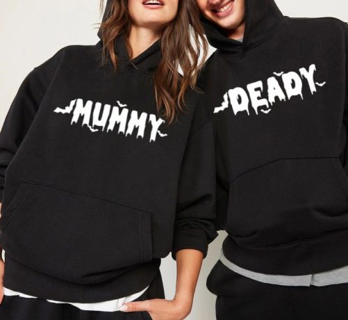 Halloween Couple Hoodie Mummy And Deardy   Halloween Gift For Couple  3