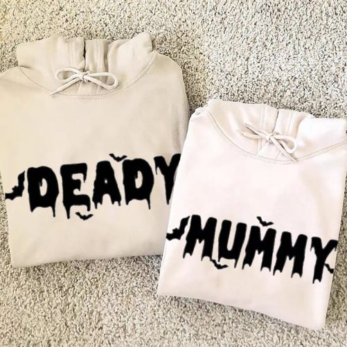 Halloween Couple Hoodie Mummy And Deardy   Halloween Gift For Couple  5