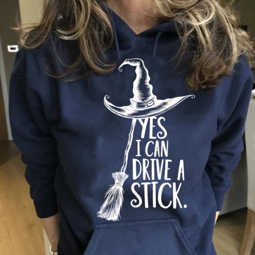 Halloween Hoodie Yes I Can Drive A Stick   Funny Gift For Halloween