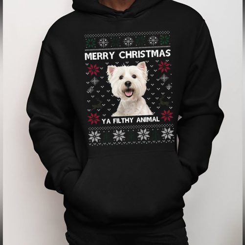 Personalized Christmas Hoodie Merry Christmas Custom Pet's Photo And Name Gift For Pet's Lover 1