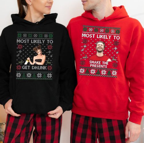 Personalized Christmas Hoodie Most Likely To Custom Pet's Photo And Text Gift For Christmas 3