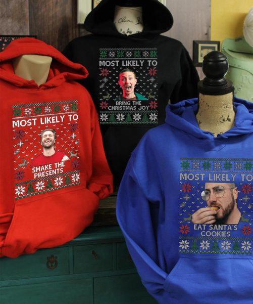 Personalized Christmas Hoodie Most Likely To Custom Pet's Photo And Text Gift For Christmas 4