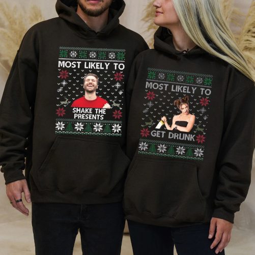 Personalized Christmas Hoodie Most Likely To Custom Pet's Photo And Text Gift For Christmas 5