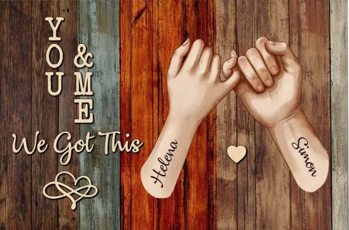 Personalized Couple Gift Promise Hand We Got This Poster 37264