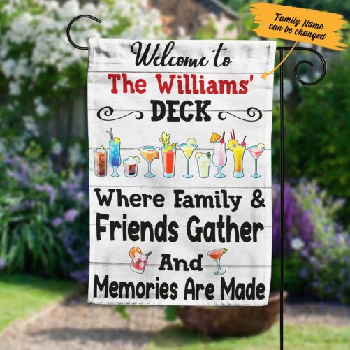 Personalized Deck Gardening Flag