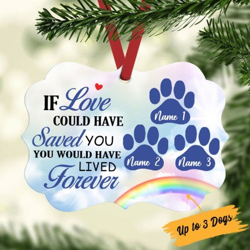 Personalized Dog Cat Memorial Forever Benelux Ornament NB143 81O34