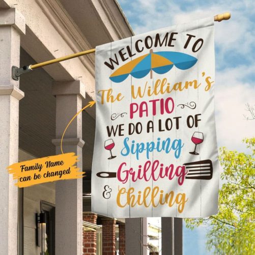 Personalized Family Garden Flag