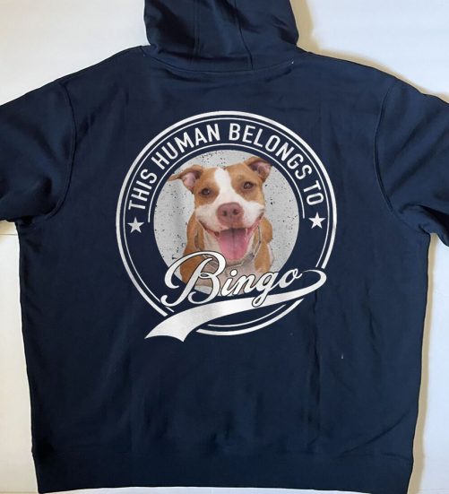Personalized Funny Hoodie This Human Belongs To Custom Pet's Name Gift For Pet's Lover 2