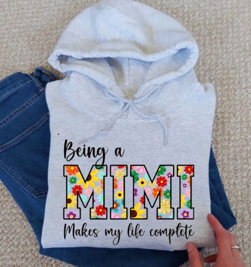 Personalized Grandma Hoodie Being A Mimi Makes My Life Complete Custom Title Gift For Grandma 3