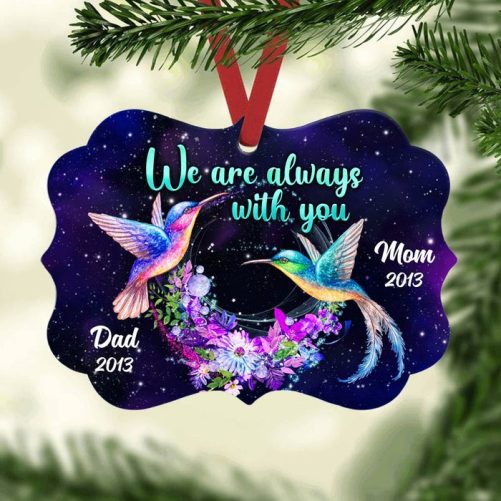 Personalized Hummingbird Memorial Mom Dad Benelux Ornament NB192 65O60