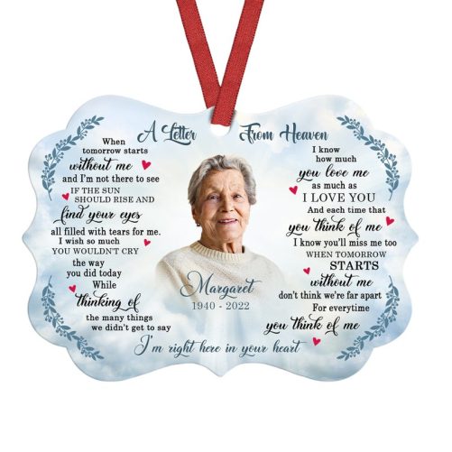 Personalized Letter From Heaven Memo Photo Benelux Ornament OB313 85O69